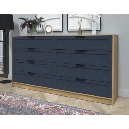 Kомод Тренд КТ-К197 (Дуб золотой ЛДСП/ Дуб королевский ЛМДФ) Ш1965 В1020 Г451